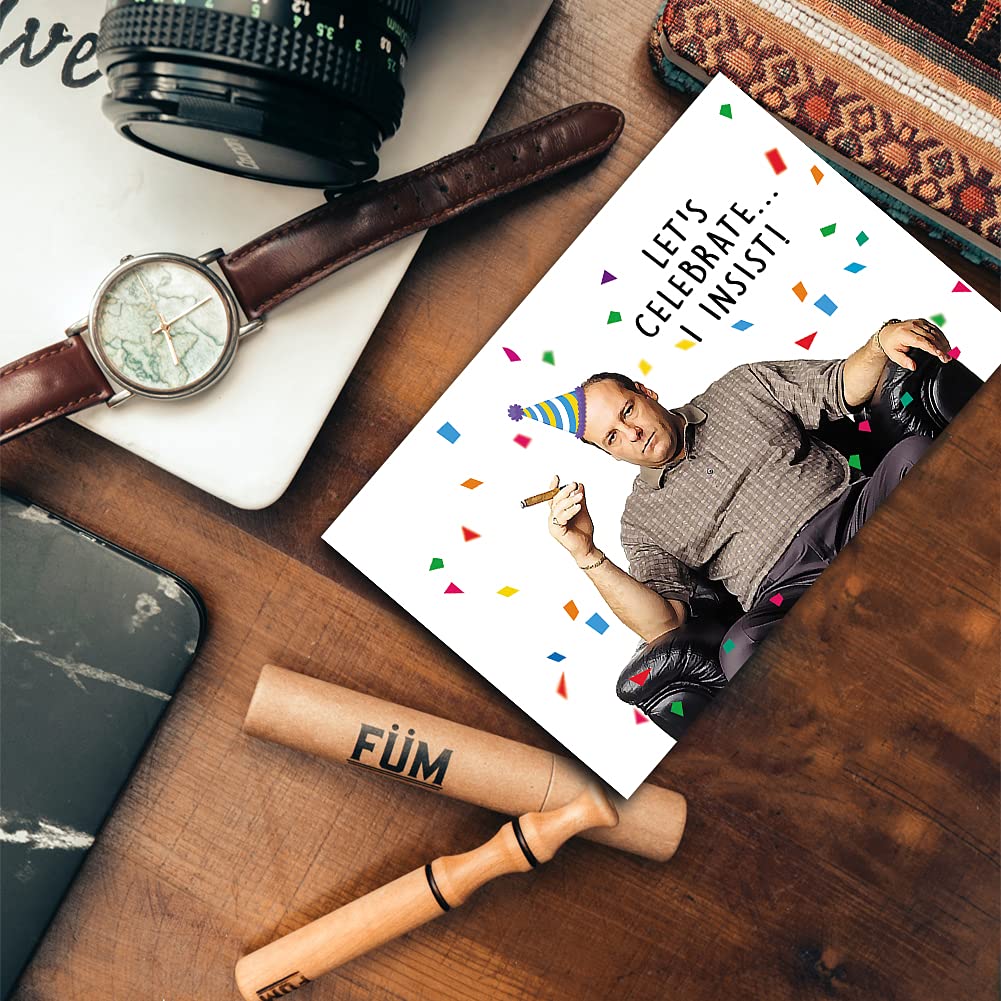 Funny Tony Soprano Birthday Card for Husband & Boyfriend - The Sopranos Gift for Him Her - Perfect for Fans & TV Lovers