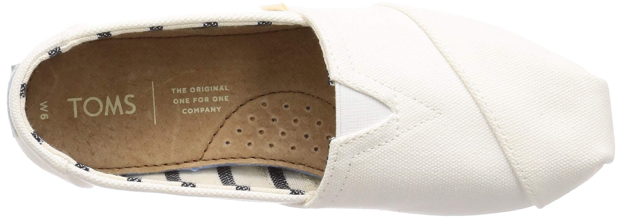 TOMS Women's White Canvas Alpargata Espadrille Shoes - Comfortable Casual Slip-Ons for Summer, Beach, and Everyday Wear