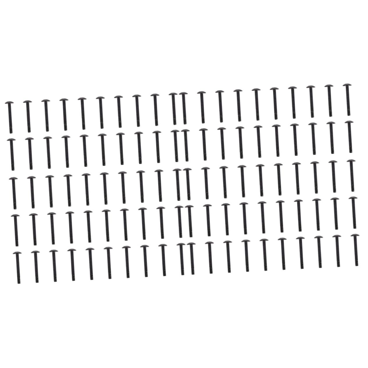 Homoyoyo 100 Pcs Black Self-Tapping Computer Case Fan Screws - Fastener Kit for PC, Laptop & Ceiling Fan Installation - Durable Cooling Fan Accessories for Optimal Airflow & Heat Dissipation | Perfect for Gaming Rigs, Workstations & Home Office Setups