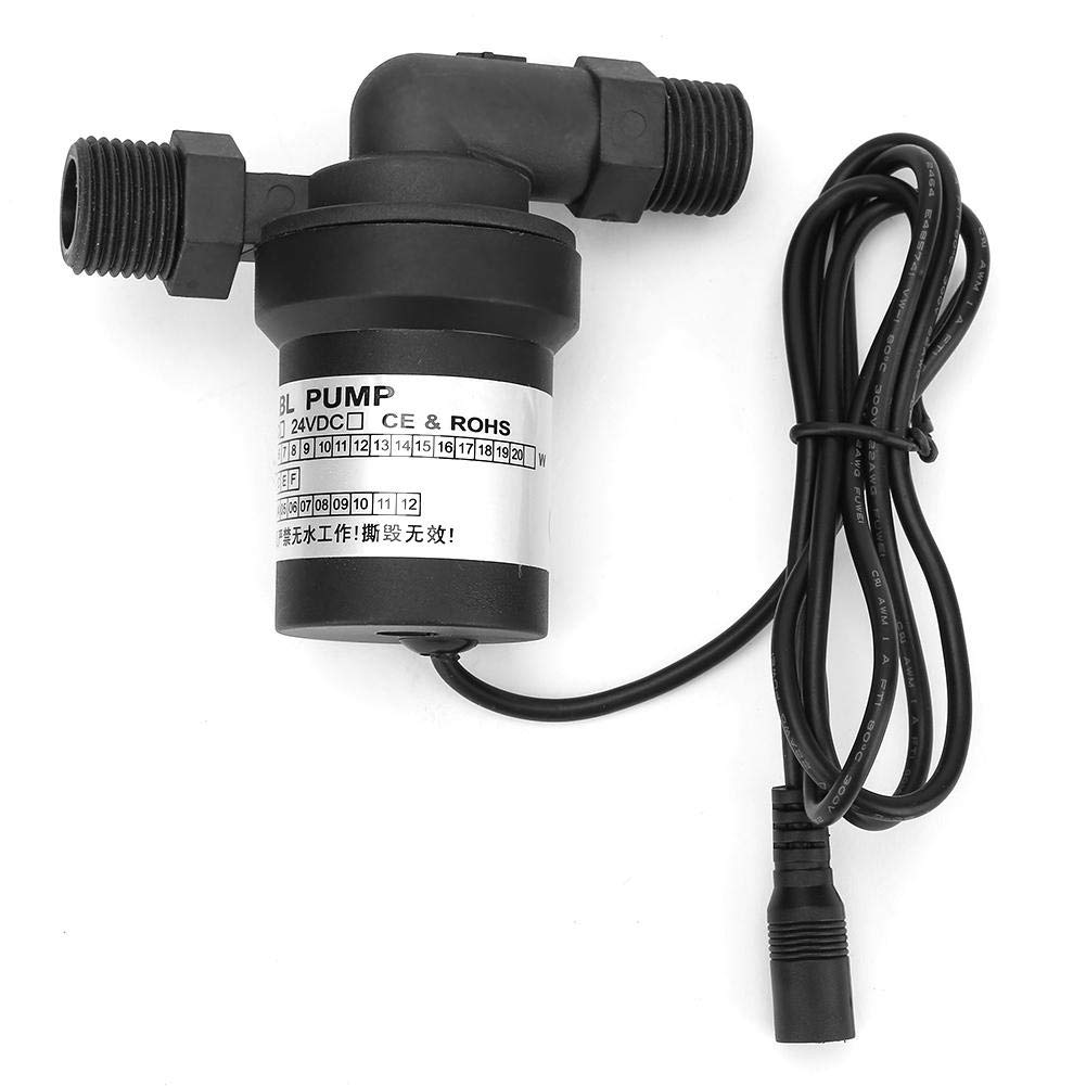 24V 18W Solar Water Pump - Low Noise Brushless DC Pump with High Temperature Resistance & Leak-Free Design (1/2 Inch) for Solar Water Heaters | Perfect for Garden Irrigation, Aquariums & Hydroponic Systems