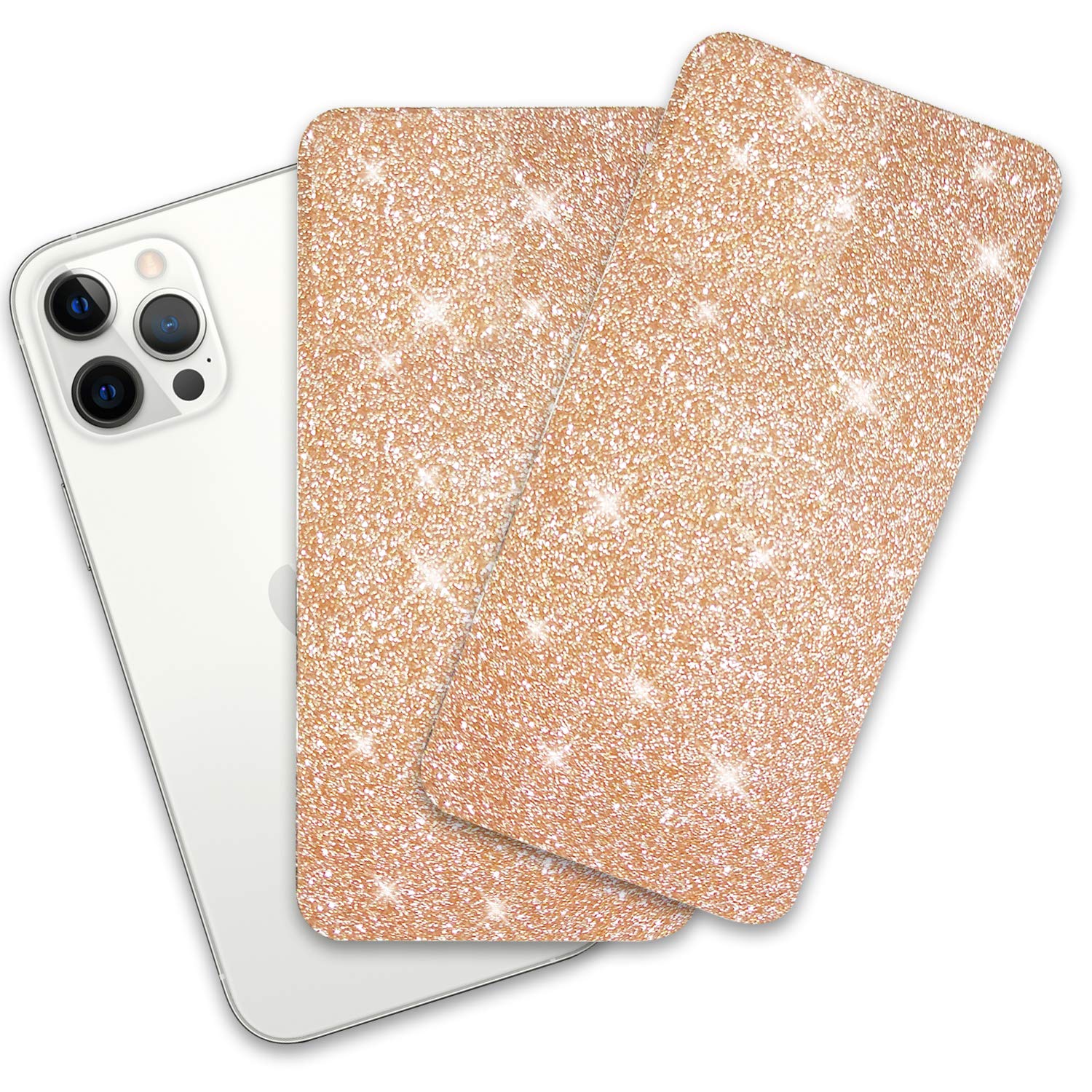 **Omio Glitter Skin Sticker for iPhone 12 Pro - Ultra Thin Sparkle Bling Diamond Full Body Wrap, Precise Fit, Dustproof, Anti-Fingerprint & Scratch-Resistant | Perfect for Daily Use, Parties & Gifting**