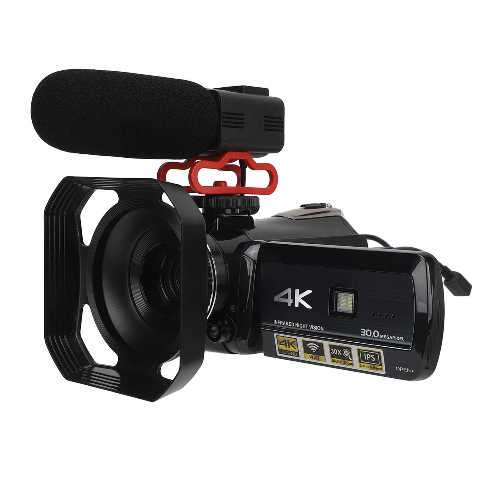 Fabater DV Camera - 4K Ultra HD Waterproof Digital Video Camera with WiFi & IR Night Vision for Outdoor Travel, Vlogging, and Adventure Recording
