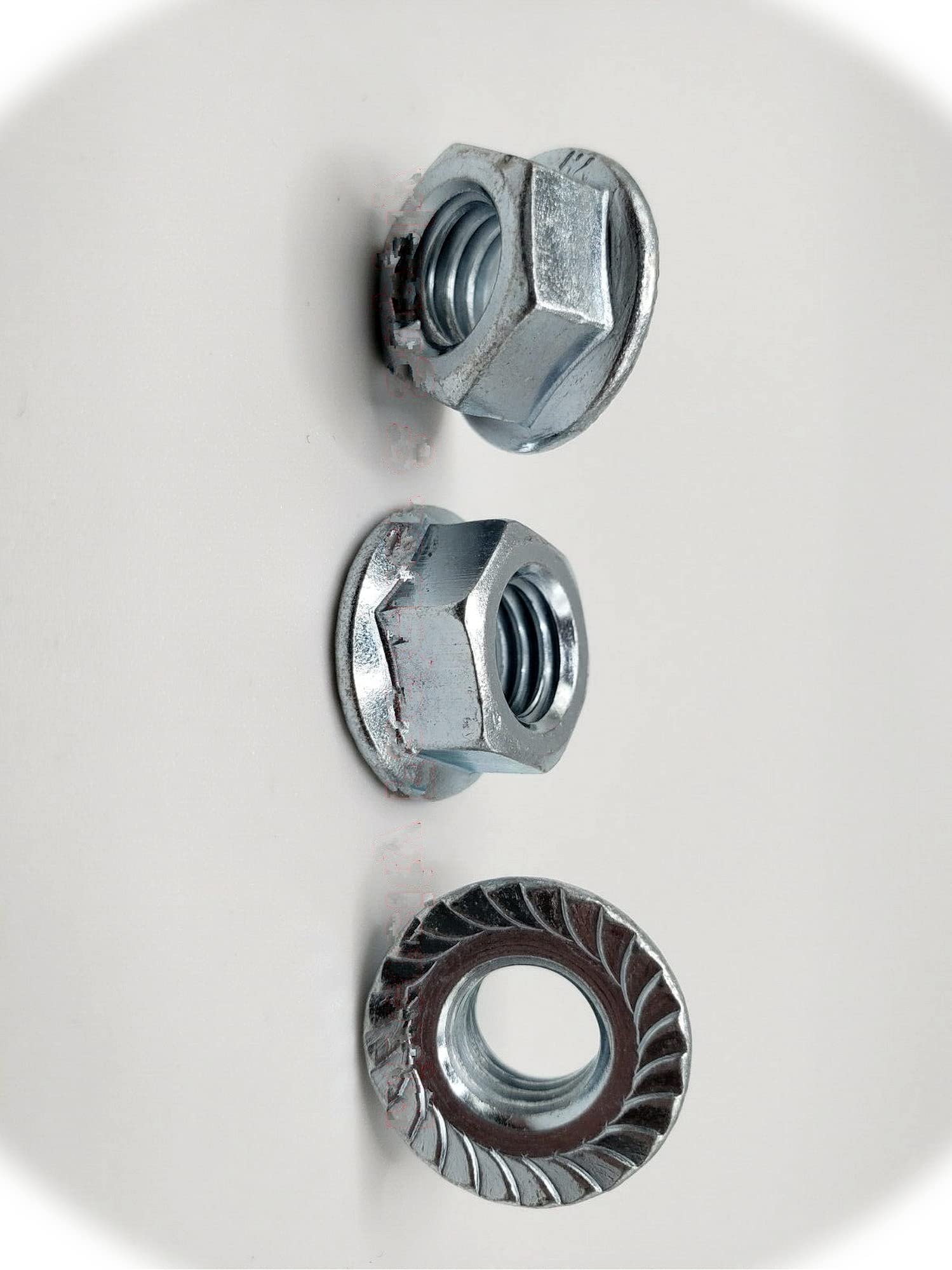 600pcs 3/8-16 Serrated Flange Lock Nuts - Zinc Plated Steel Whiz Nuts Fastener Kit (RV7794S) for Automotive, RV & Industrial Applications