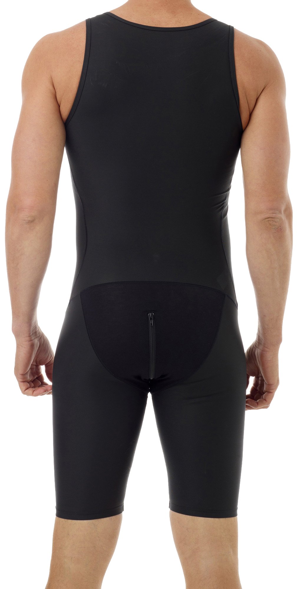Underworks Men's Compression Bodysuit Girdle Shirt 3-Pack - Slimming Shapewear for Posture Support & Tummy Control - Perfect for Workouts, Office Wear & Everyday Comfort