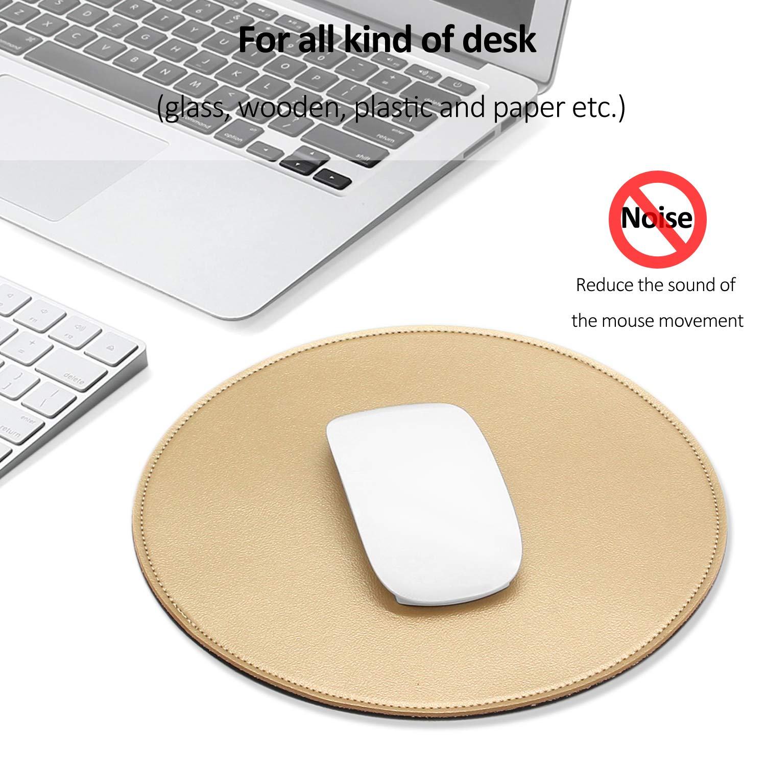 Premium Round Mouse Pad for Computer & Laptop - 8.66