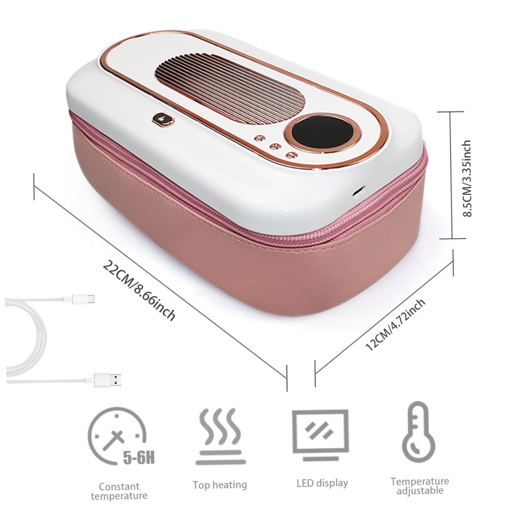 Digital Baby Wipe Warmer with Large Capacity & Foldable Design - Safe, Portable Newborn Diaper Wipe Warmer for Home, Nursery, Car & Travel | Perfect for Night Changes, On-the-Go Parenting & Outdoor Adventures