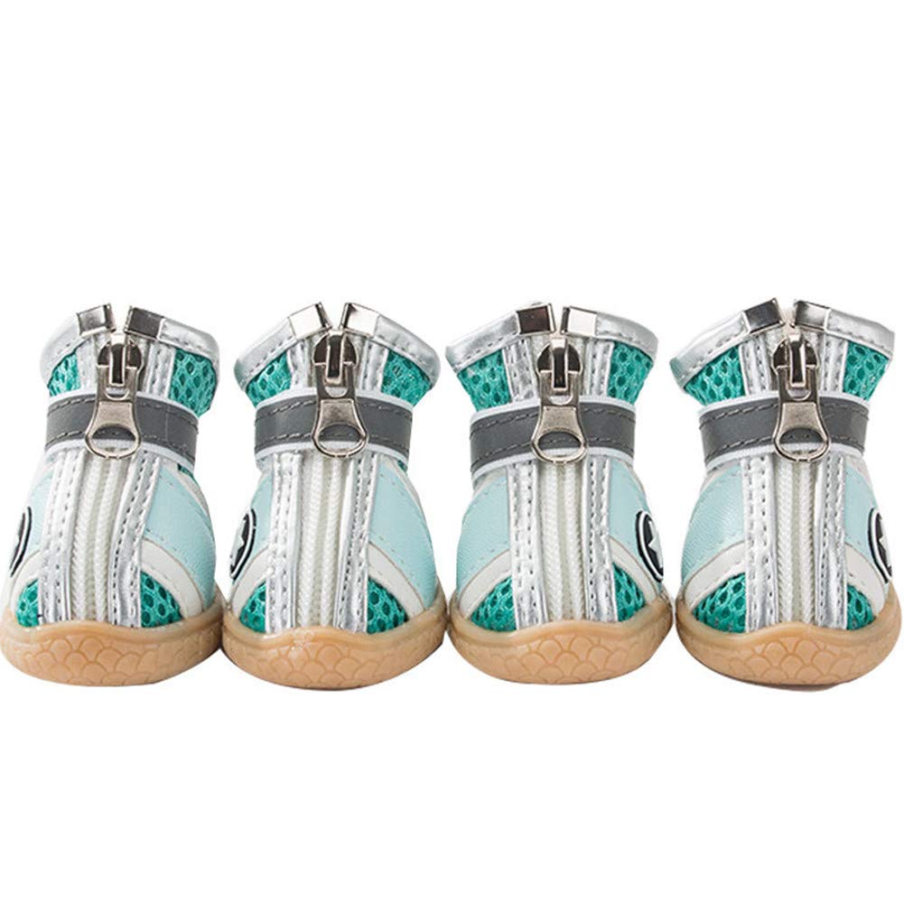 **Breathable Dog & Cat Shoes - Non-Slip Pet Booties for Small Dogs (Set of 6) - Perfect for Walking, Hiking & Outdoor Adventures**