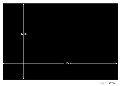 Bold Bloc Design - 120x80cm Single Canvas Art Print Box Framed Picture Wall Hanging - Handmade in UK - Ready to Hang - Perfect for Bathroom, Bedroom & Living Room Decor
