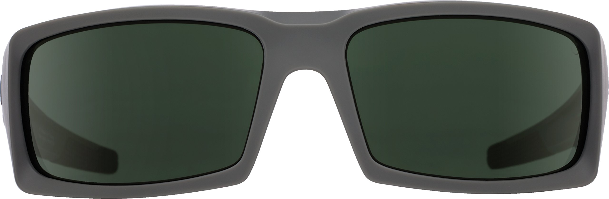 Spy Optics General Matte Black Wrap Polarized Sunglasses for Men & Women - UV Protection Sports & Driving Shades - Outdoor Activities, Cycling, Running, Fishing