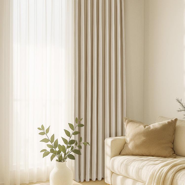 Seren Chenille Light Blue Blackout Soundproof Curtains - Heavyweight Thermal Insulated Drapes for Bedroom & Living Room - Noise Reducing Window Treatment for Better Sleep & Privacy