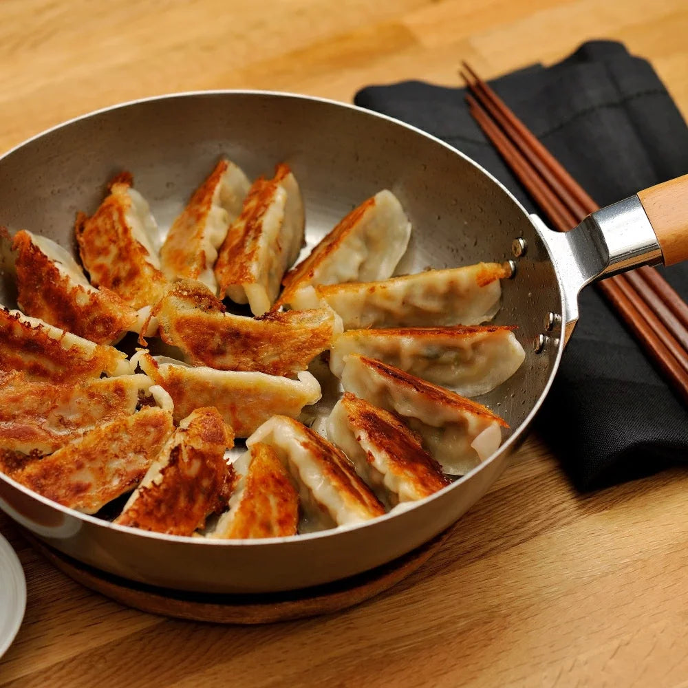 Premium Chitose Japanese Iron Non-Stick Frying Pan 26cm - IH Compatible, Healthy Cooking for Stir Fry, Omelets & Pancakes - Perfect for Home Chefs & Professional Kitchens