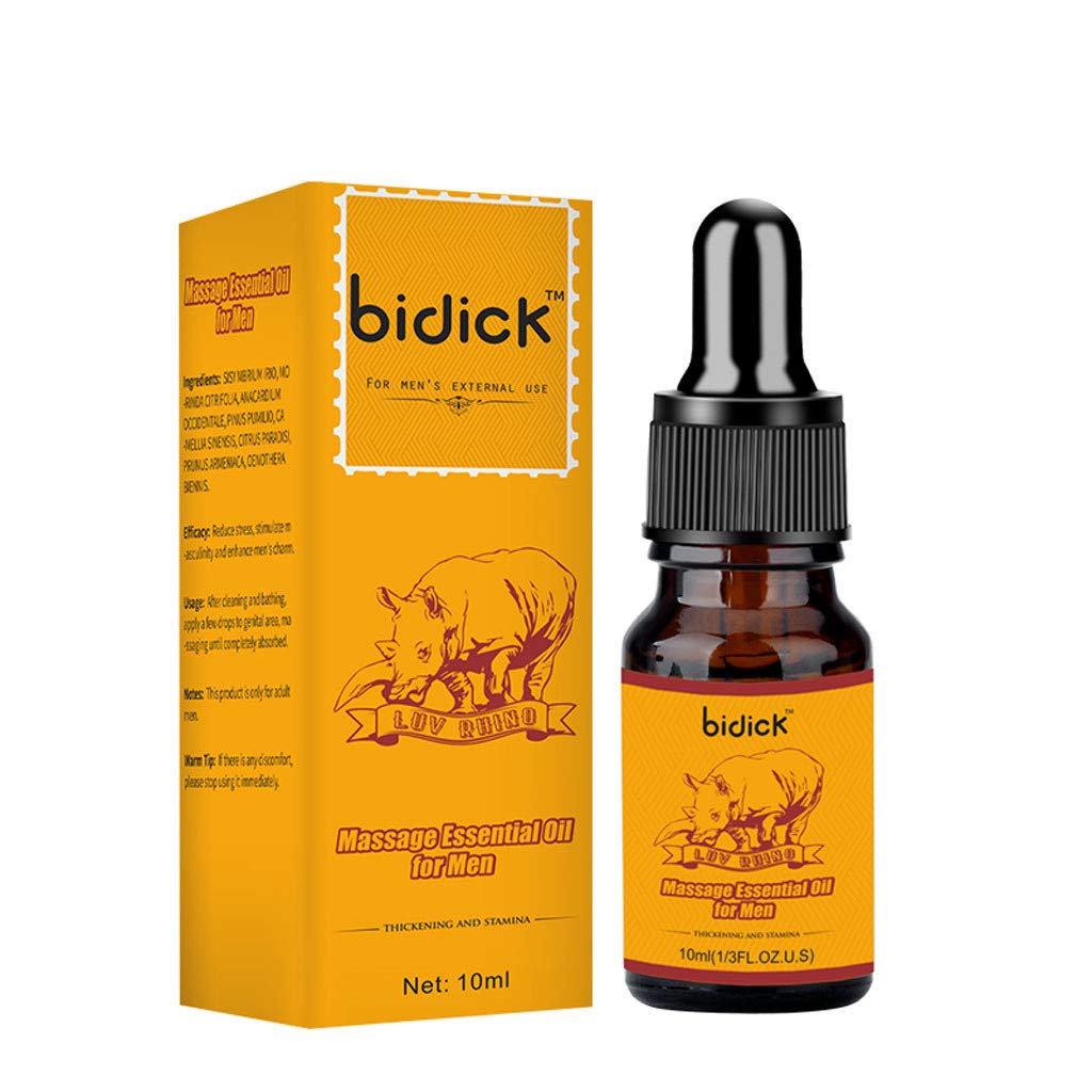 Premium Men's Energy Oil for Enhanced Stamina & Performance | Natural Penis Enlargement & Thickening Formula | Male Enhancement for Longer Lasting Sex & Stronger Orgasms | Delay Spray for Improved Endurance & Vitality | Ideal for Couples & Solo Use (1PC, Brown)