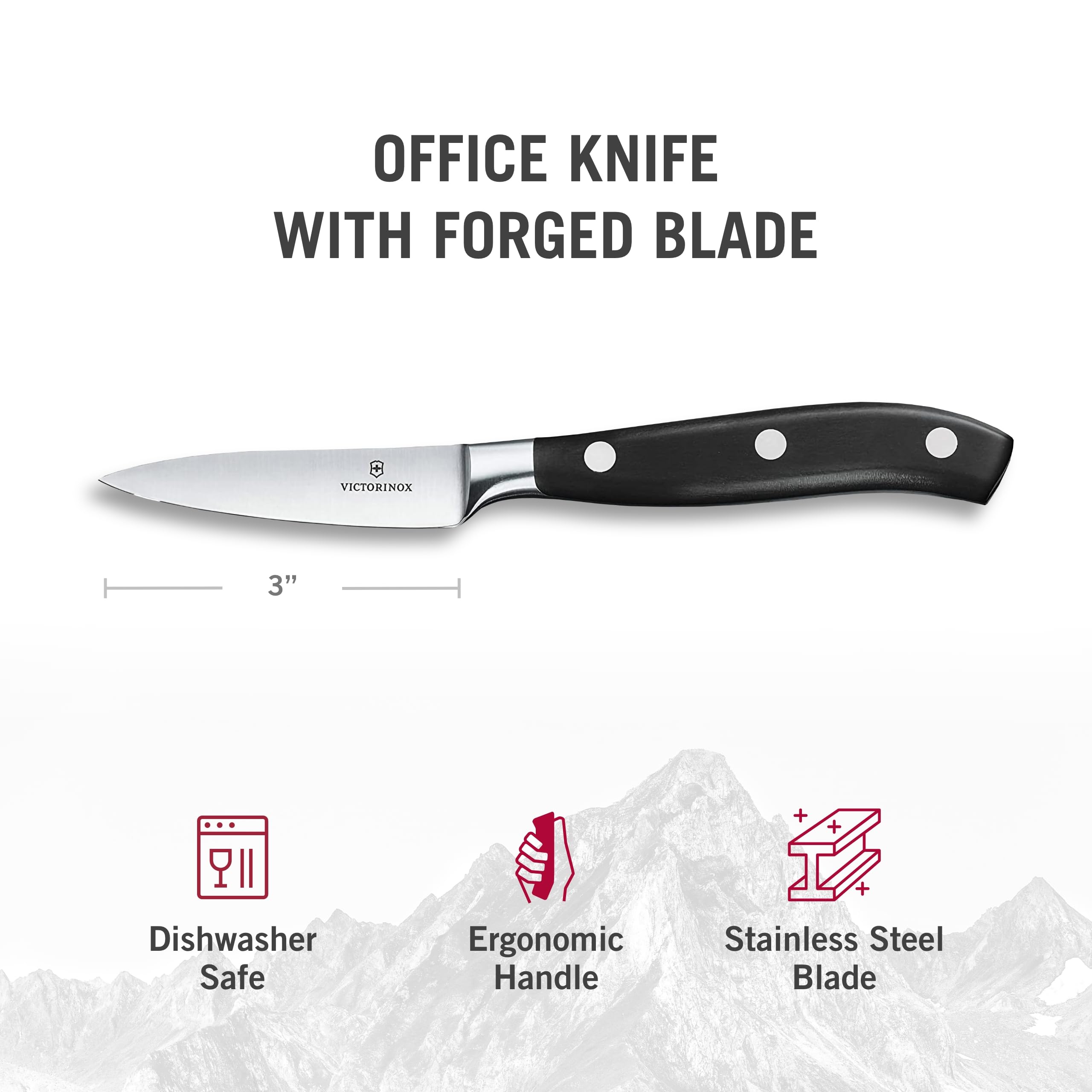 Victorinox Grand Metre Forged Knife - High-Quality Stainless Steel Kitchen Knife for Professional Chefs & Home Cooking - Perfect for Slicing, Dicing, and Chopping Vegetables, Meat, and Fruits