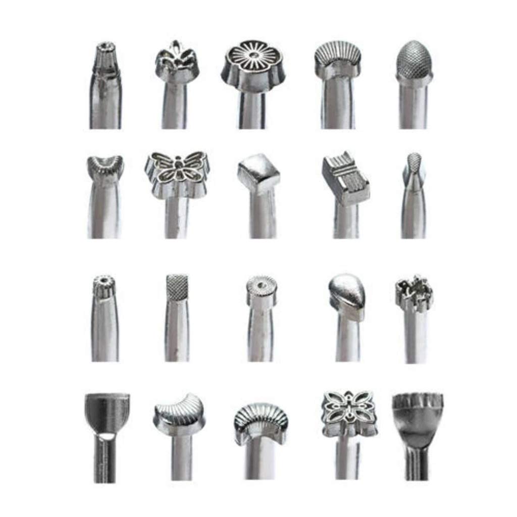 20Pcs Leather Stamping Tools Set for Leather Craft & Saddle Making