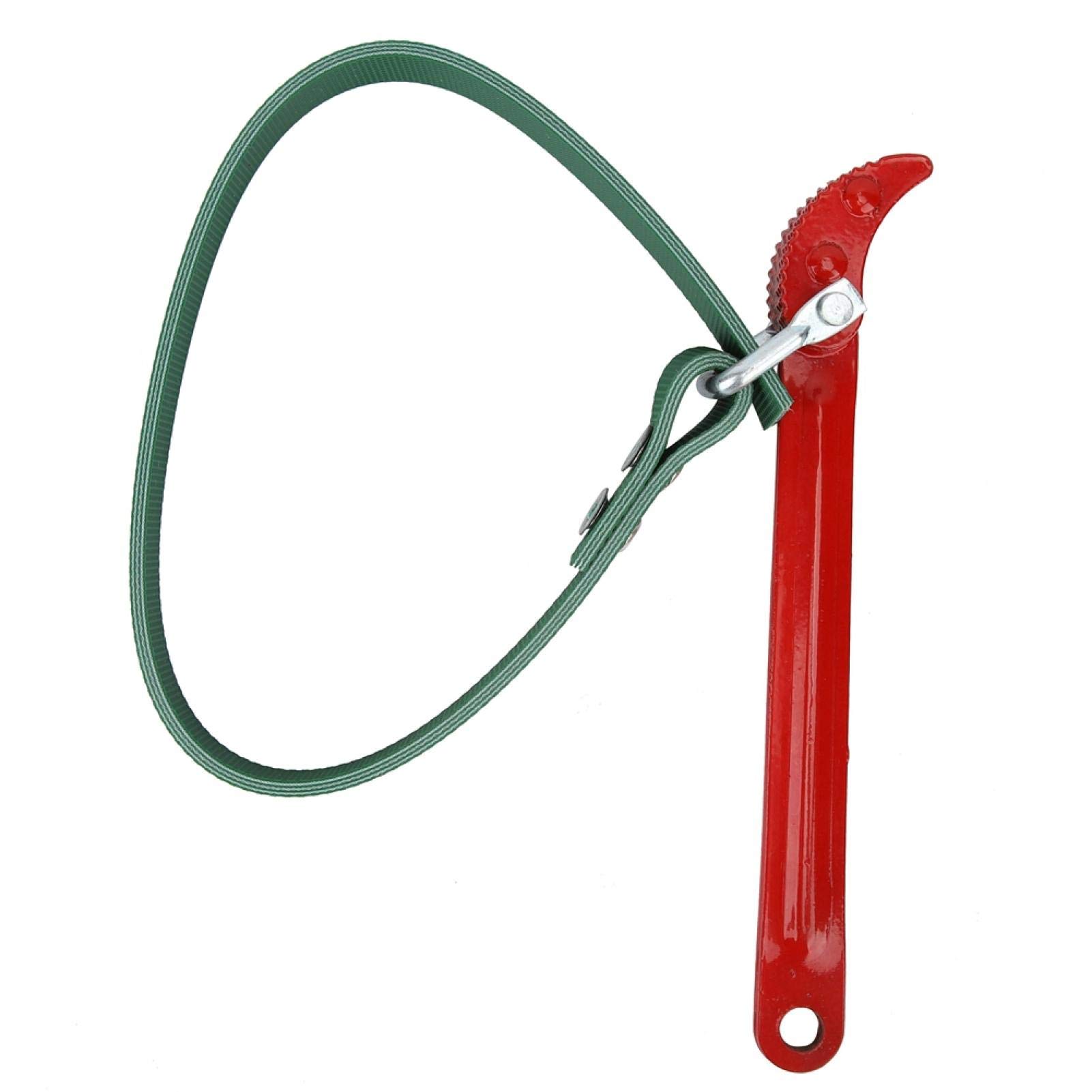 Akozon 8-Inch Stainless Steel Oil Filter Wrench - Universal Belt Type Spanner for Car Oil Filter Removal & Repair - Perfect for DIY Auto Maintenance & Quick Oil Changes
