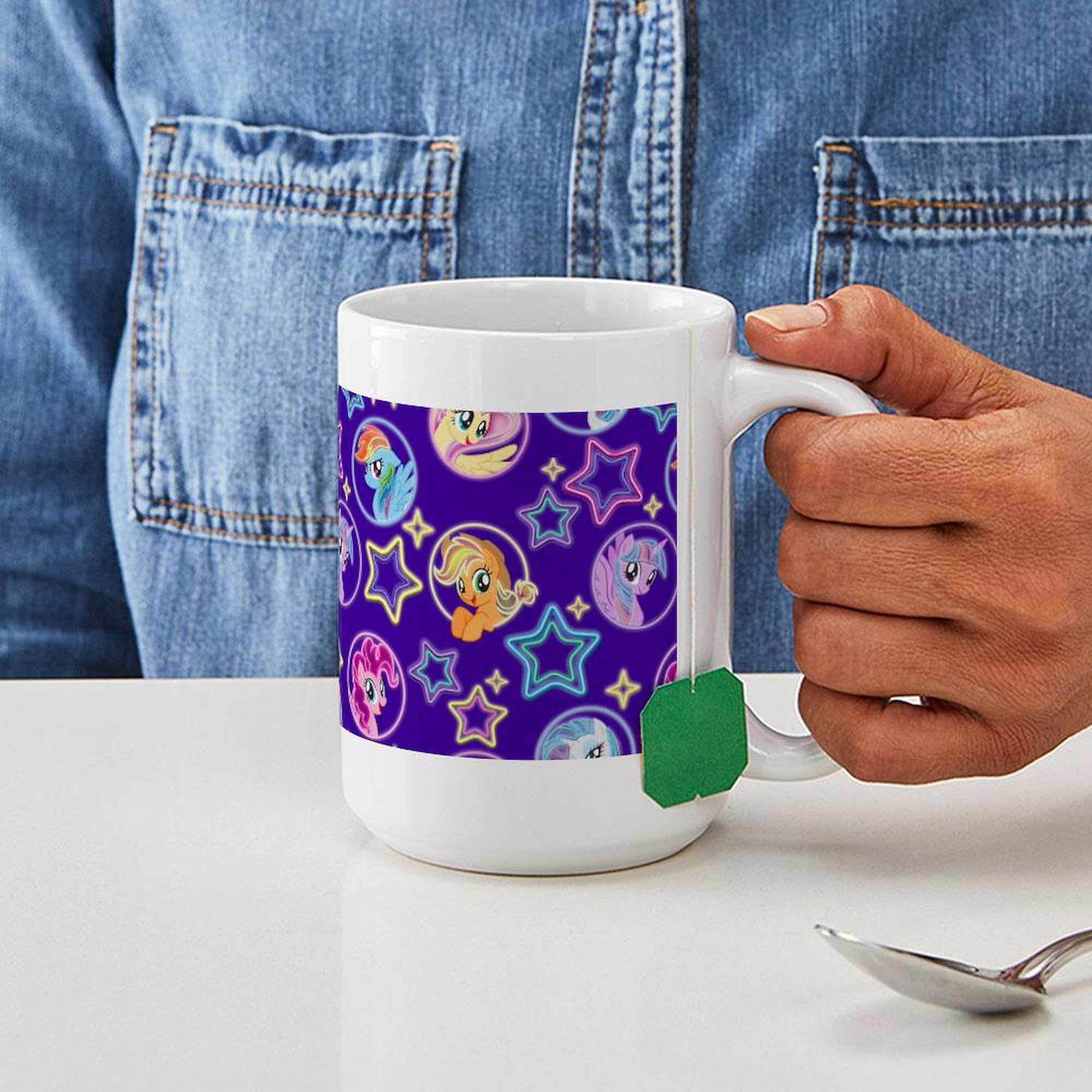 MLP Friends 15 oz (444 ml) Ceramic Coffee Mug - My Little Pony Themed Gift for Tea & Hot Drinks | Perfect for Office, Home & Friendship Celebrations