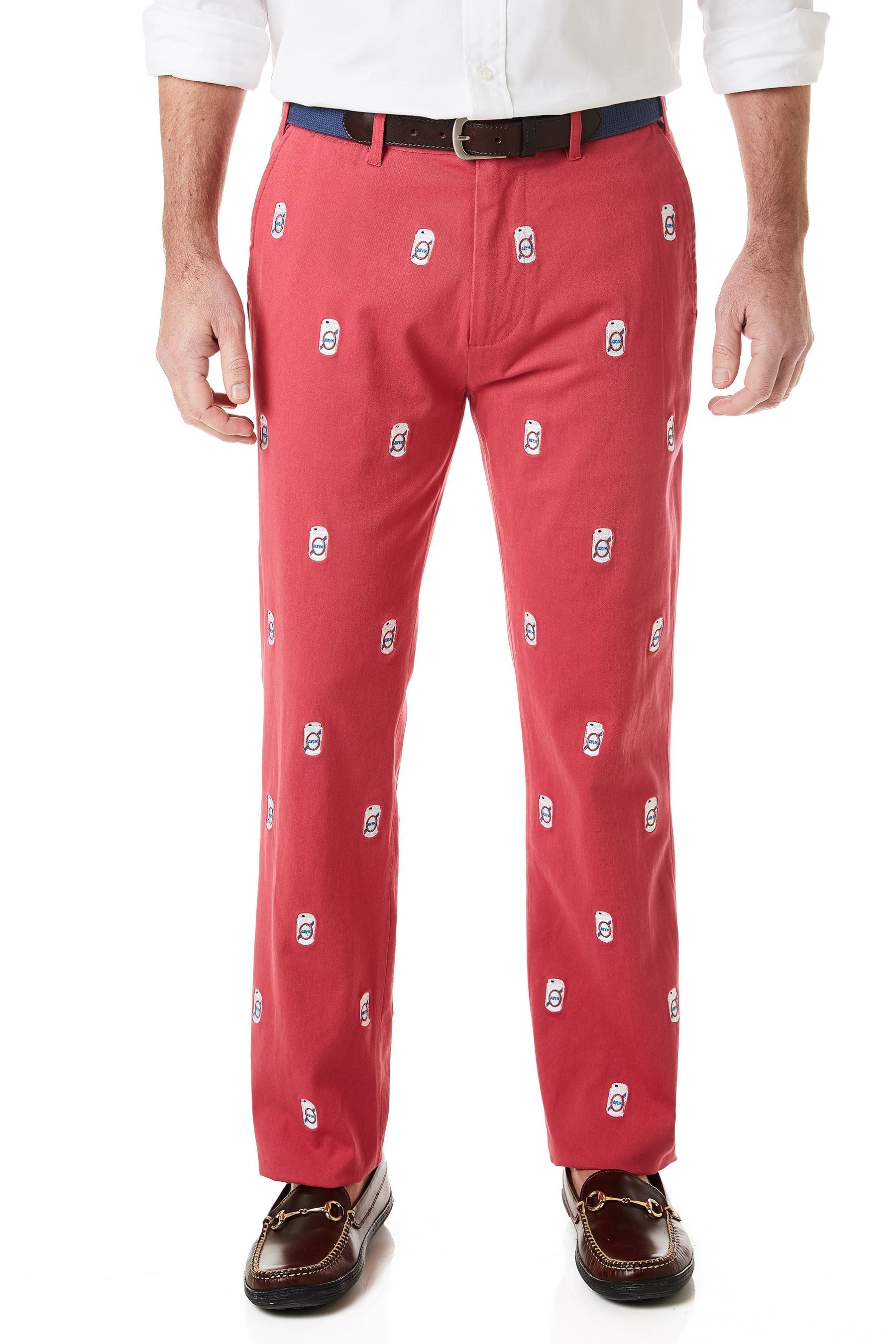 Stretch Twill Harbor Pants in Hurricane Red - Comfortable & Durable Men's Casual Pants for Outdoor Activities, Work & Relaxation