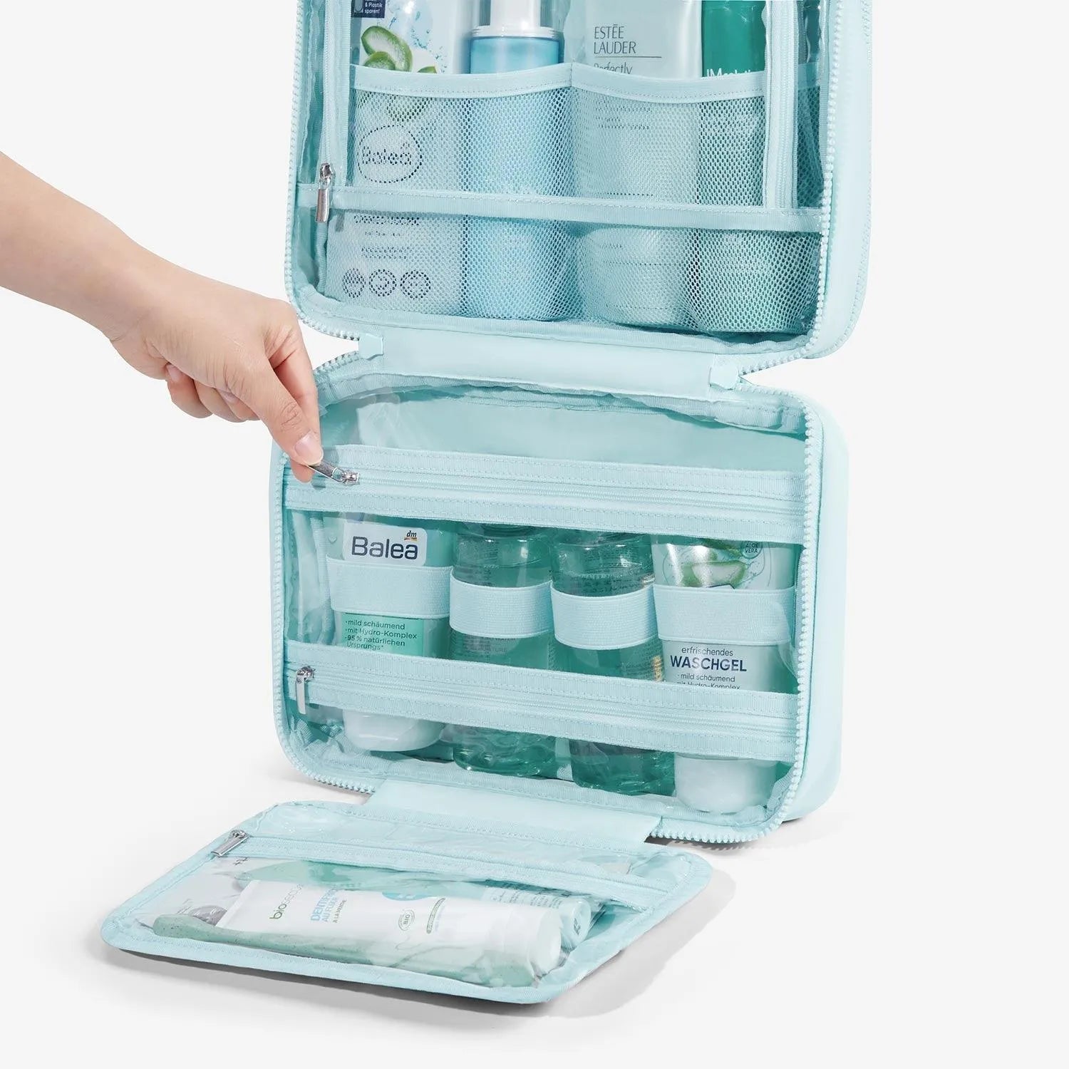SpaceSaver Toiletry Bag - Waterproof Hanging Travel Cosmetic Organizer for Men & Women - Perfect for Camping, Gym, Business Trips & Vacation