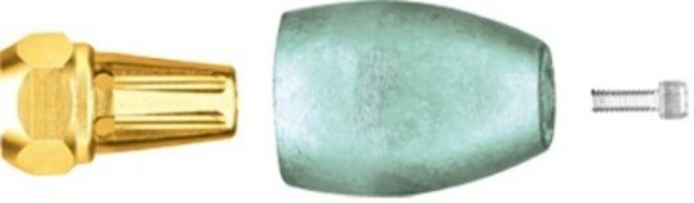 Martyr CMPNDZF14UNS Zinc Alloy Bravo 3 Mercury Prop Nut Assembly - Replacement Boat Propeller Nut Kit for Marine Outboard Motors (Fishing, Boating, Water Sports)