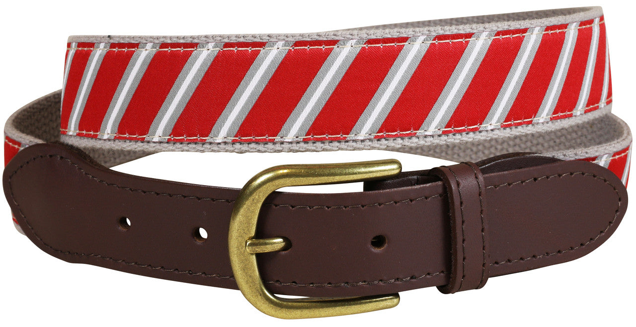 Repp Tie-Crimson/Grey