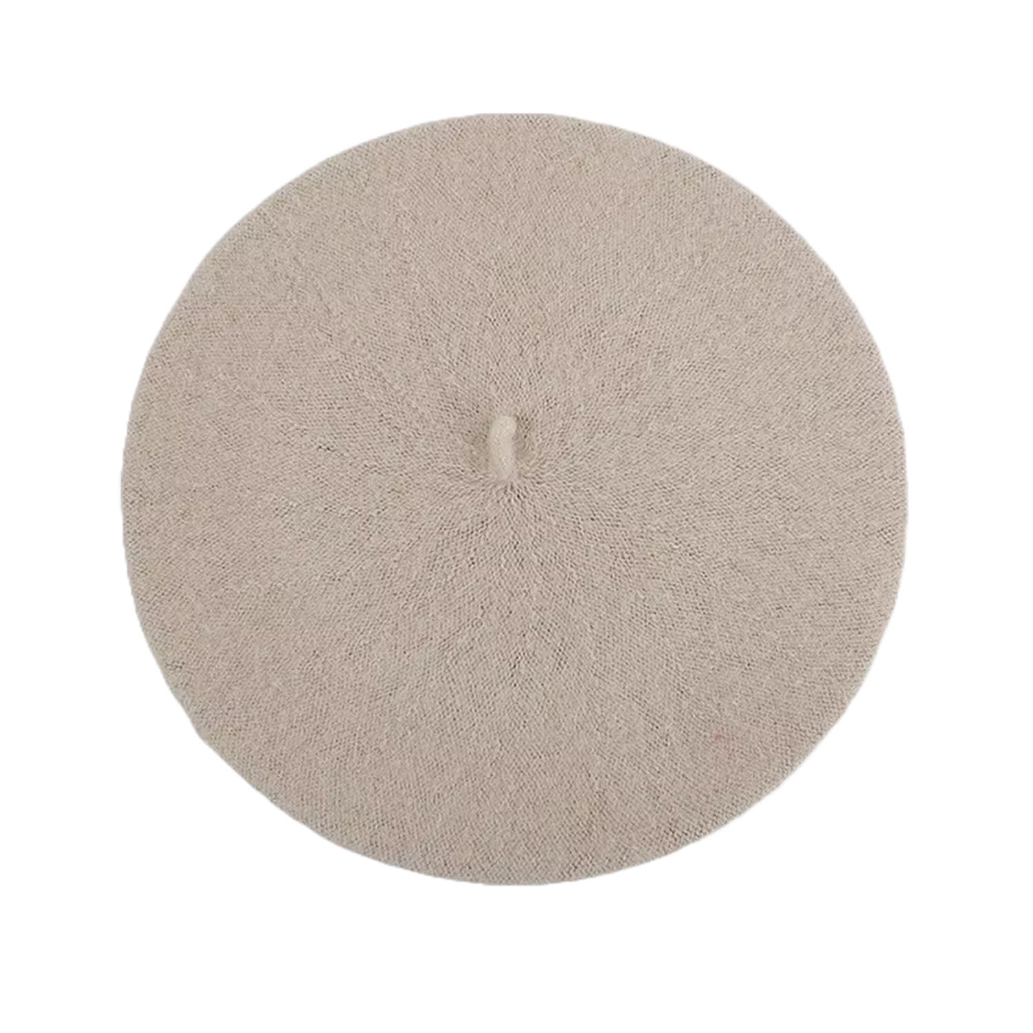 FLOOF Wool Beret in Ecru - Soft & Warm Winter Hat for Women, Fashionable Knit Cloche Cap, Perfect for Outdoor Activities, Travel, and Casual Wear