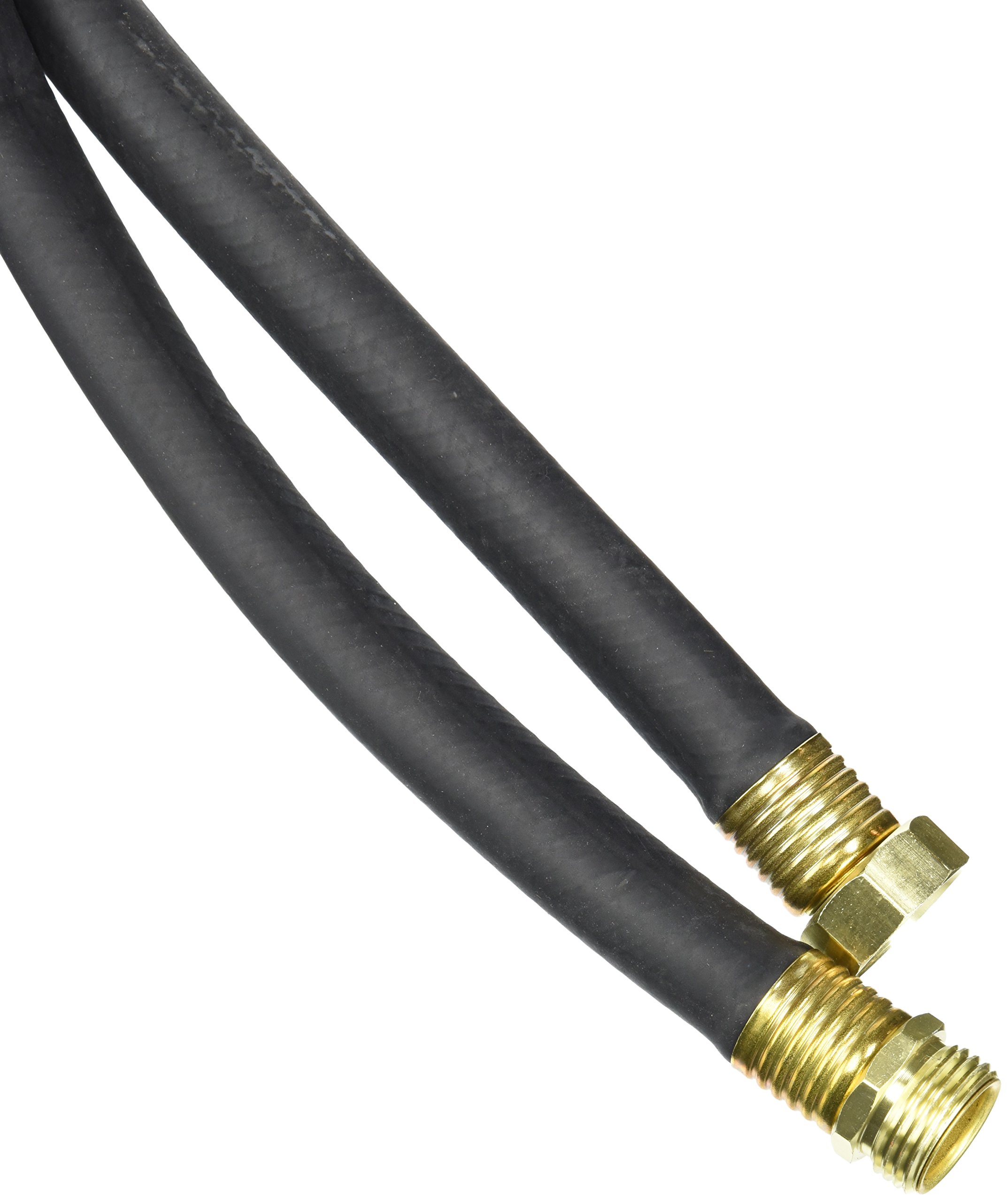 Premium Dixon Valve PGH50 50-Foot Rubber Garden Hose with Brass Fittings - 5/8