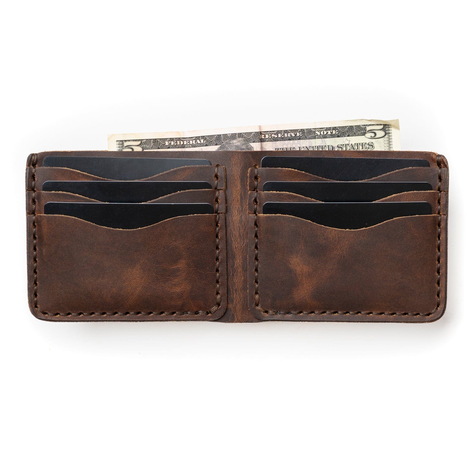 Vintage Heritage Brown Leather Wallet for Men - Handcrafted Genuine Leather Bifold Wallet with RFID Protection | Perfect for Everyday Use, Travel & Gifting