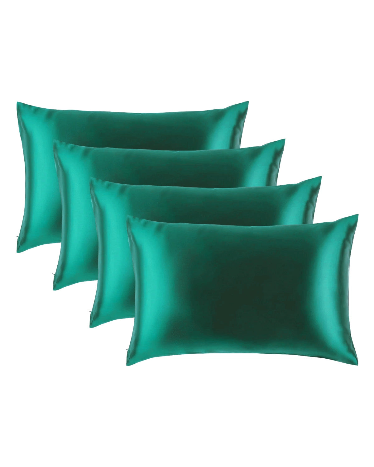 4PCS 19 Momme Silk Pillowcase with Hidden Zipper - Luxury 100% Mulberry Silk Pillow Cover for Hair & Skin Care - Perfect for Bedroom, Travel & Gift Giving