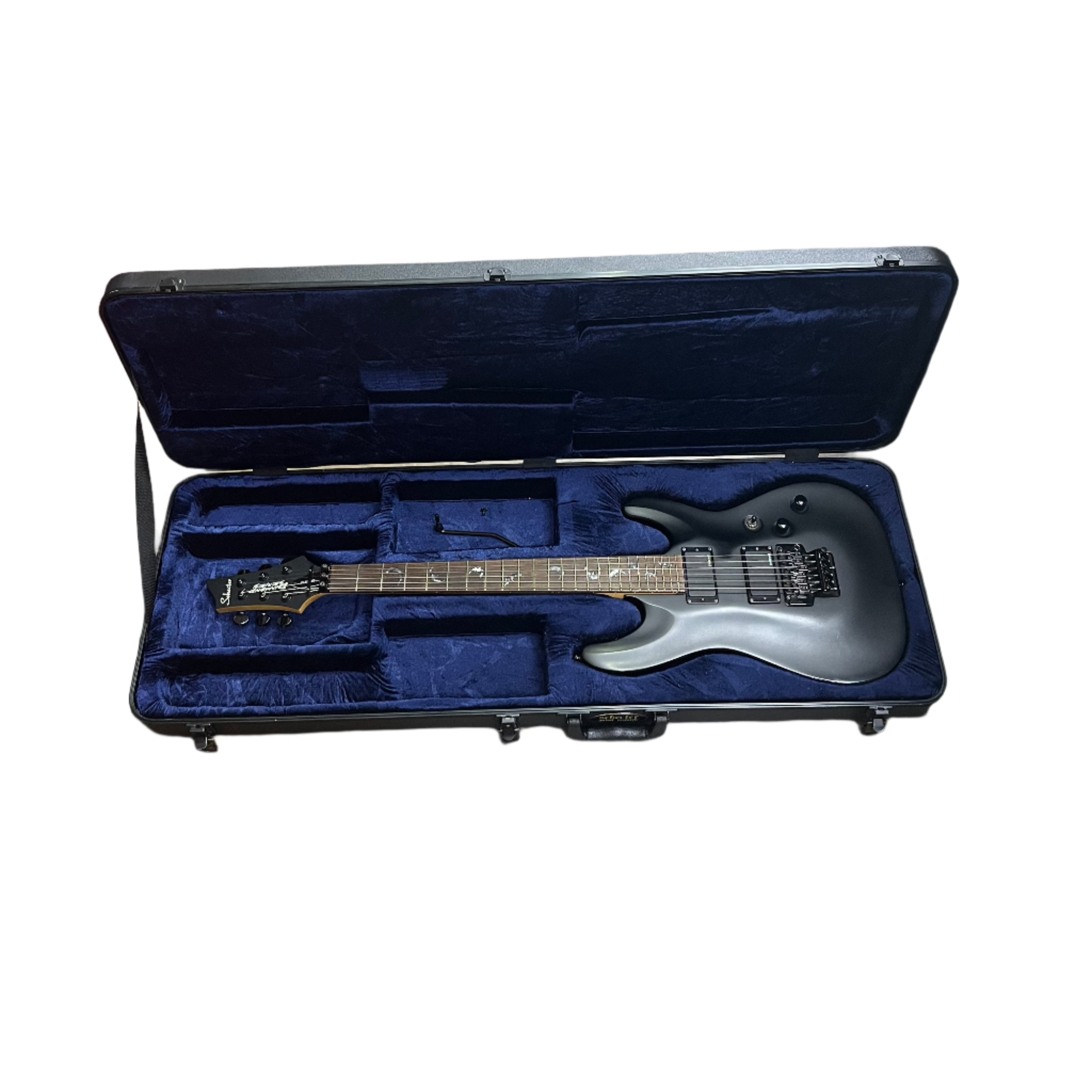 Schecter Damien-6 FR Electric Guitar with Floyd Rose Tremolo & Hard Case - Perfect for Rock, Metal & Stage Performances
