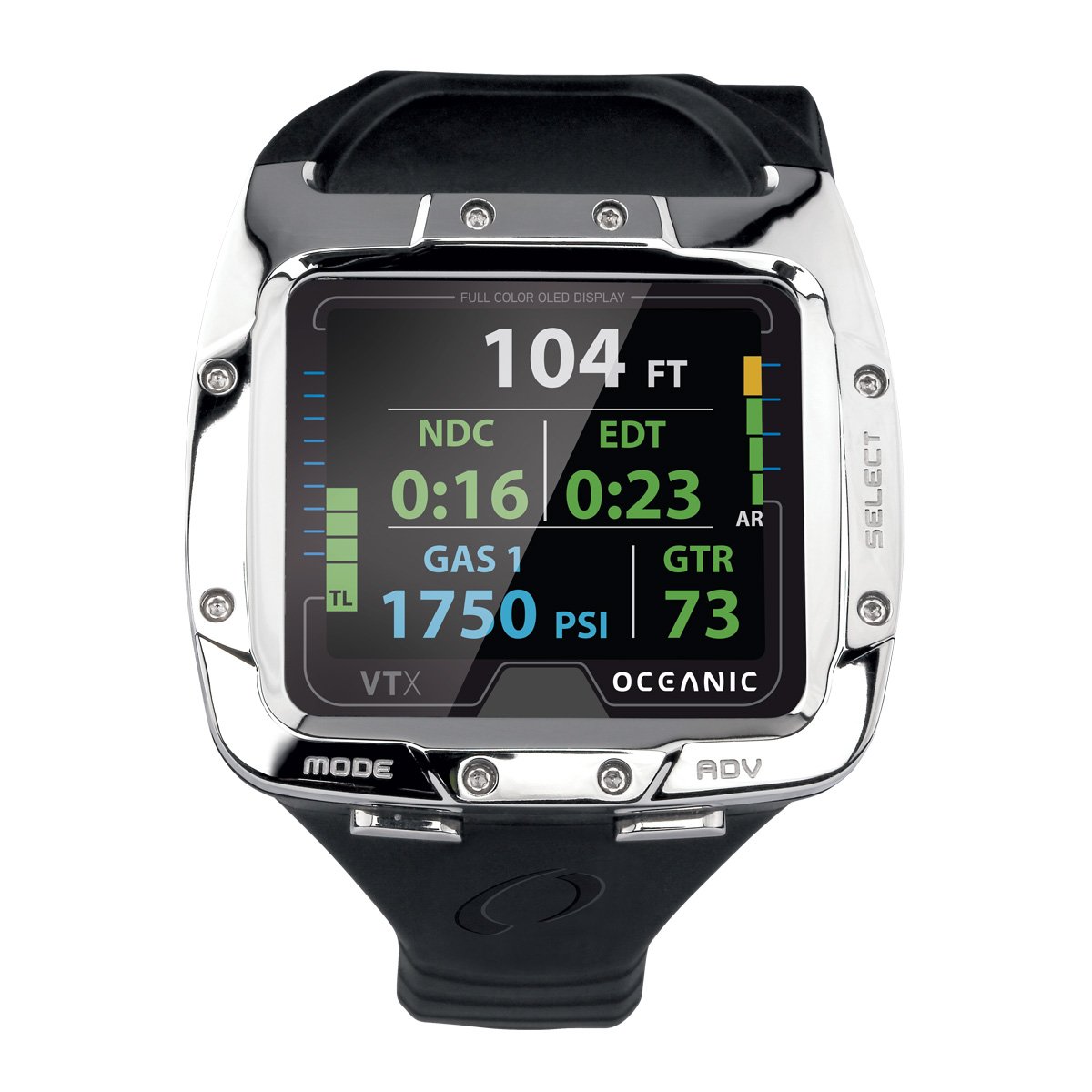 Oceanic VTX Scuba Diving Computer - Wireless Air Integration Receiver for Scuba Divers | Perfect for Deep Sea Diving, Wreck Exploration & Underwater Adventures