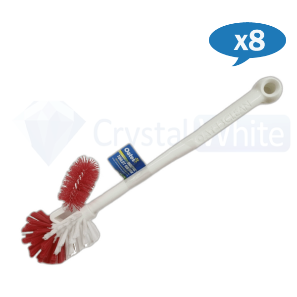 Oates Industrial Toilet Rim Brush - Heavy Duty Stainless Steel Toilet Bowl Cleaner for Commercial & Home Use - Perfect for Bathroom, Kitchen, and Hard-to-Reach Areas Cleaning
