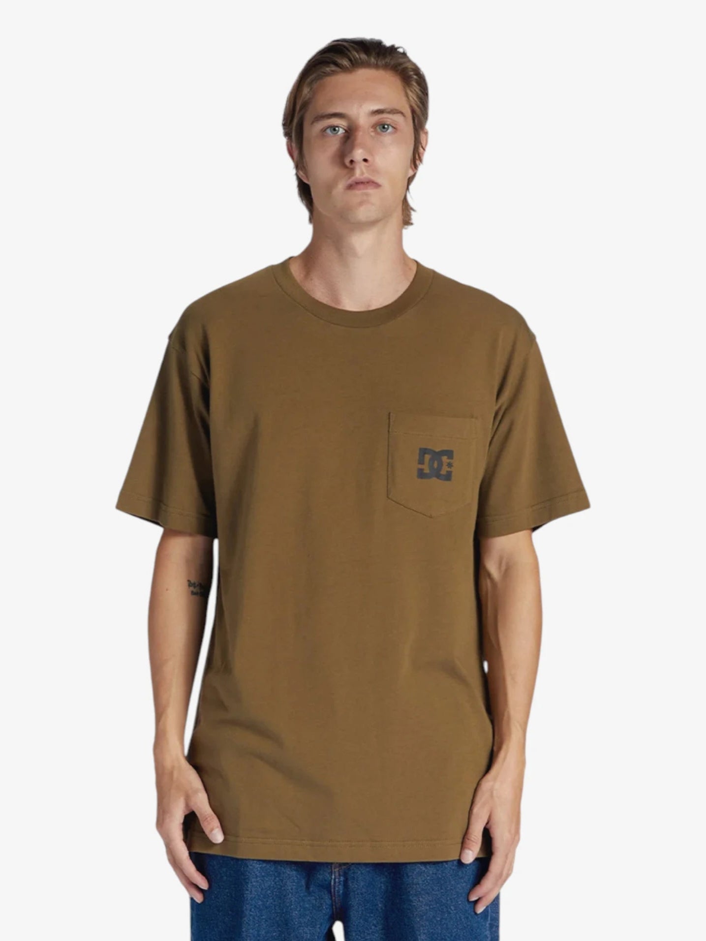 DC Star Pocket T-Shirt for Men - Soft Cotton Casual Tee with Chest Pocket - Perfect for Everyday Wear, Work & Outdoor Activities