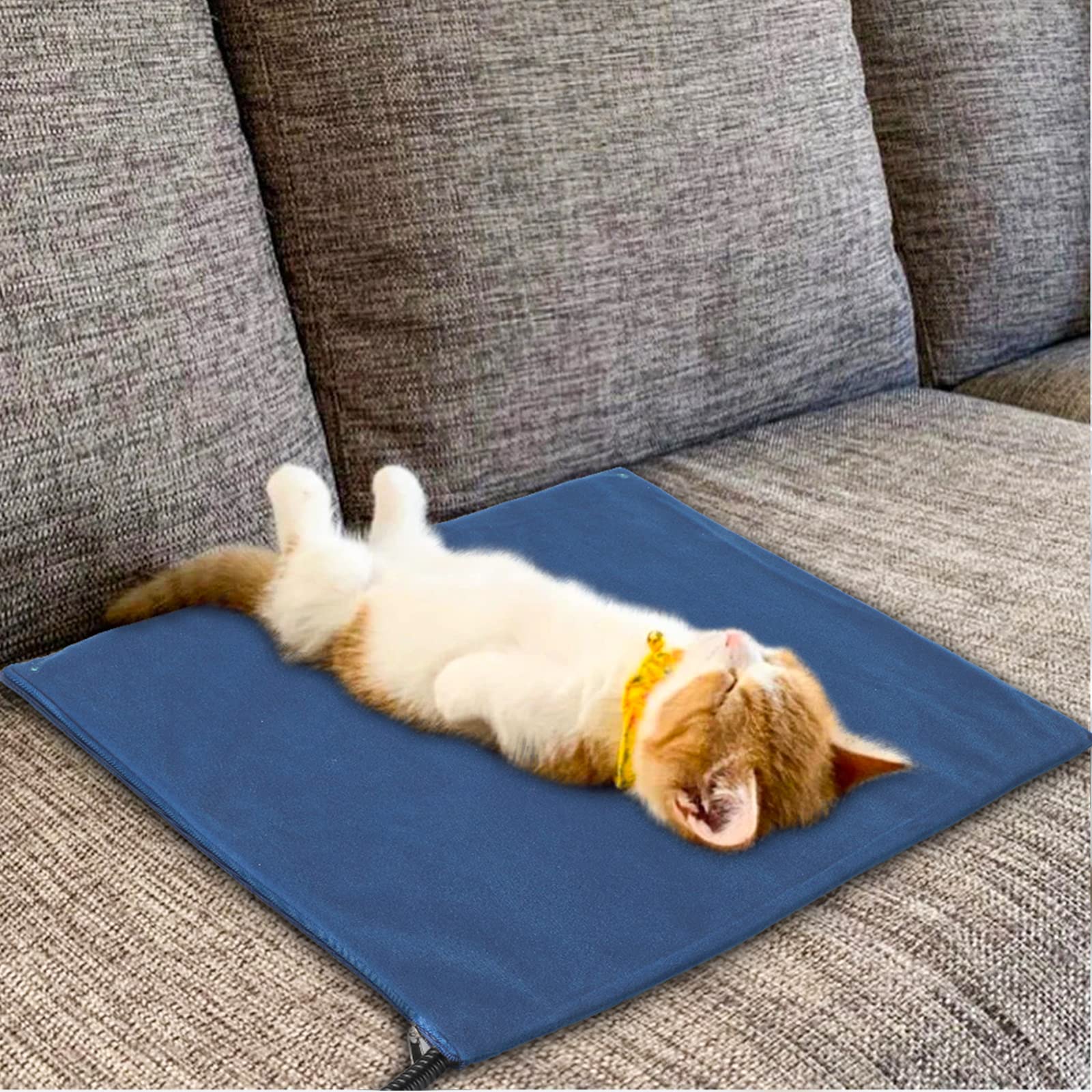 Electric Cat Heating Pad with Timer - Outdoor & Indoor Pet Warmer for Feral Cats - Waterproof Heated Pad for Cat Houses, Beds & Kennels - Perfect for Winter, Cold Weather & Outdoor Shelters