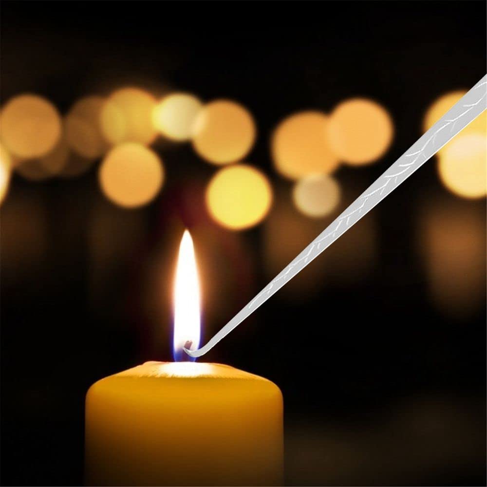Premium Stainless Steel Candle Wick Dipper Snuffer & Trimmer Set - Black Candle Accessories for Home, Wedding, Spa, and Relaxation