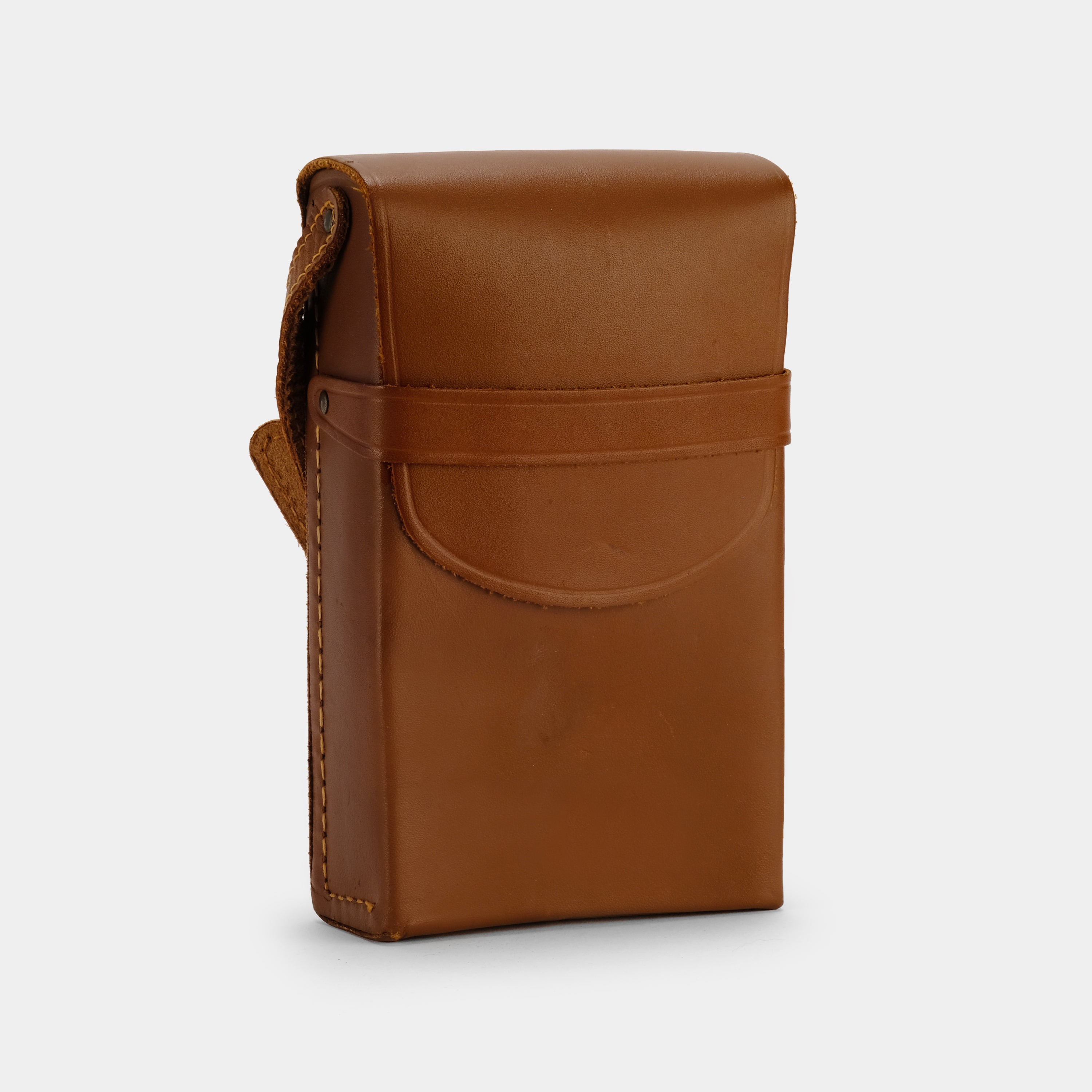 Premium Brown Leather Folding Camera Case for Instant Cameras - Compact & Protective Cover for Travel, Photography, and Everyday Use
