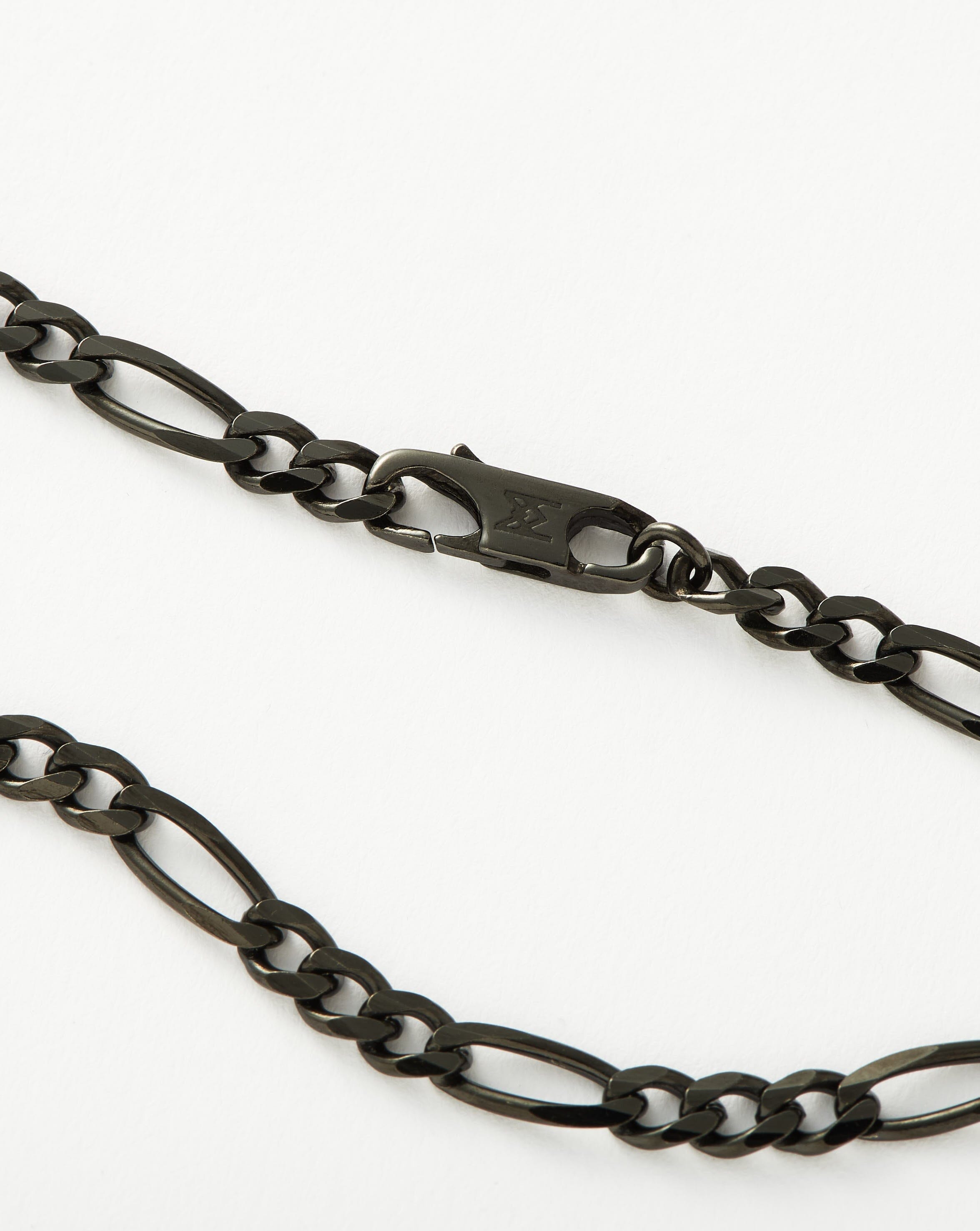Stylish Men's Black Filia Chain Necklace - 925 Sterling Silver Jewelry for Gifts, Parties & Everyday Wear
