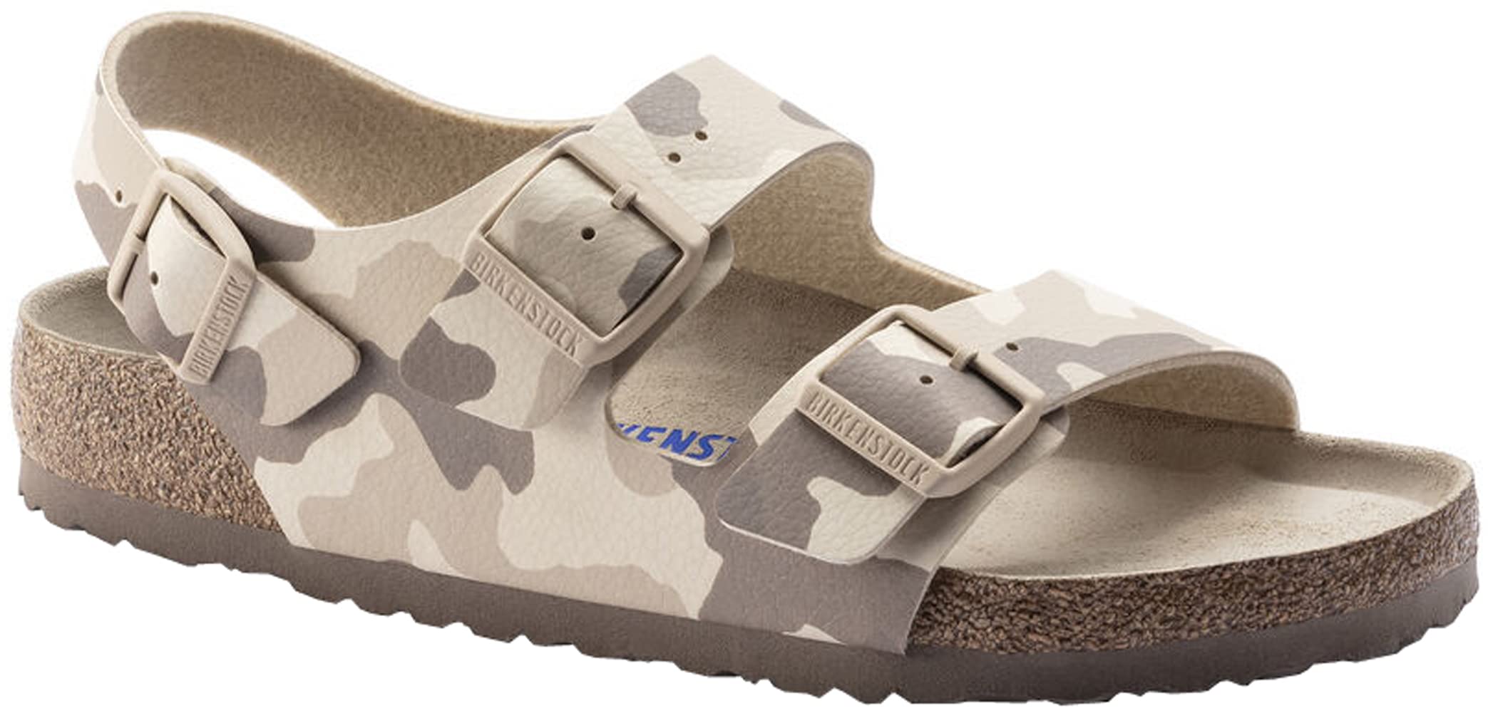 Birkenstock Men's Amalfi Leather Soft Footbed Milano Sandals - Comfortable & Stylish Leather Slides for Casual Wear, Beach & Summer Outfits