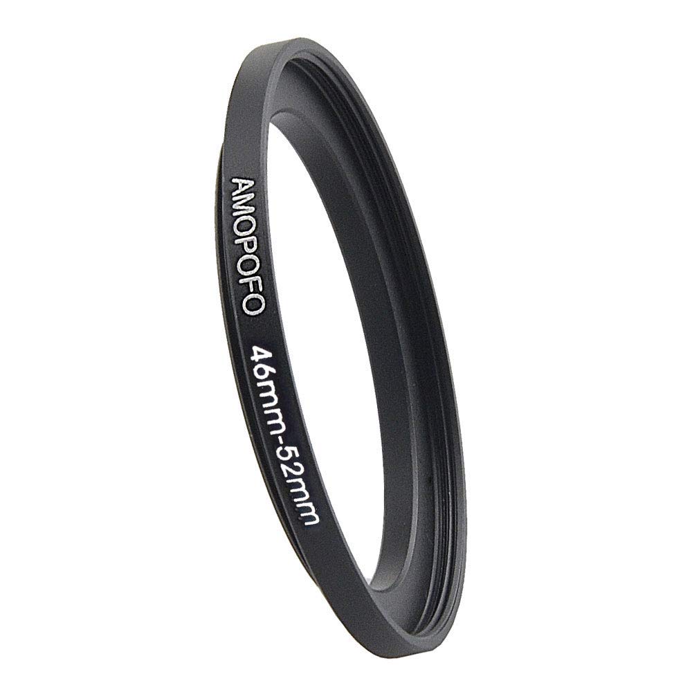 46mm to 52mm Step-Up Filter Ring Adapter - Compatible with UV, ND, CPL Camera Filters - Universal Fit for DSLR, Mirrorless & Action Cameras - Perfect for Landscape, Portrait & Travel Photography