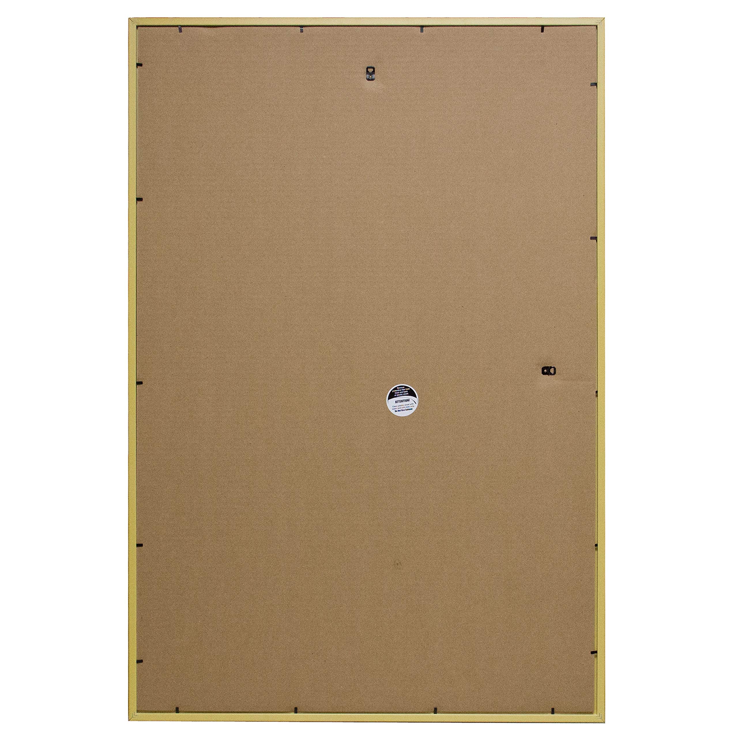 Frame USA 27x41 Deluxe Polystyrene Plastic Poster Frame (Black) - American Made - Perfect for Home Decor, Office Displays & Artwork Protection