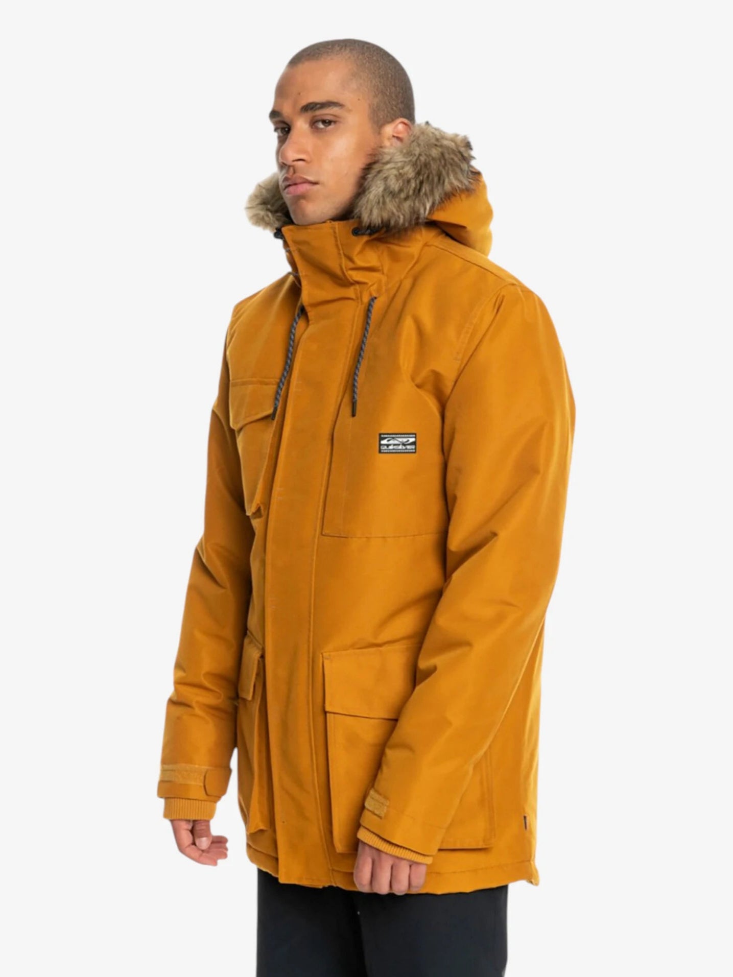 Quiksilver Ferris Brown Camper Parka Jacket - Waterproof, Windproof Outdoor Coat for Hiking, Camping & Winter Adventures