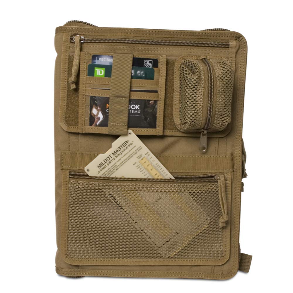 Tactical Notebook Cover - Military Grade Zippered Organizer for 8.5