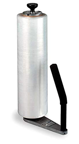 Heavy Duty Stretch Wrap Dispenser with Handle - Commercial Grade Plastic Film Roll Cutter for Moving, Packing, Shipping & Storage - Ideal for Home, Office & Warehouse Use