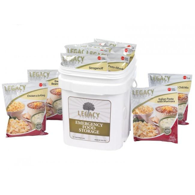 60-Serving Emergency Food Supply Bucket - Breakfast, Lunch & Dinner Meals (18 lbs) - Perfect for Camping, Survival Kits & Disaster Preparedness