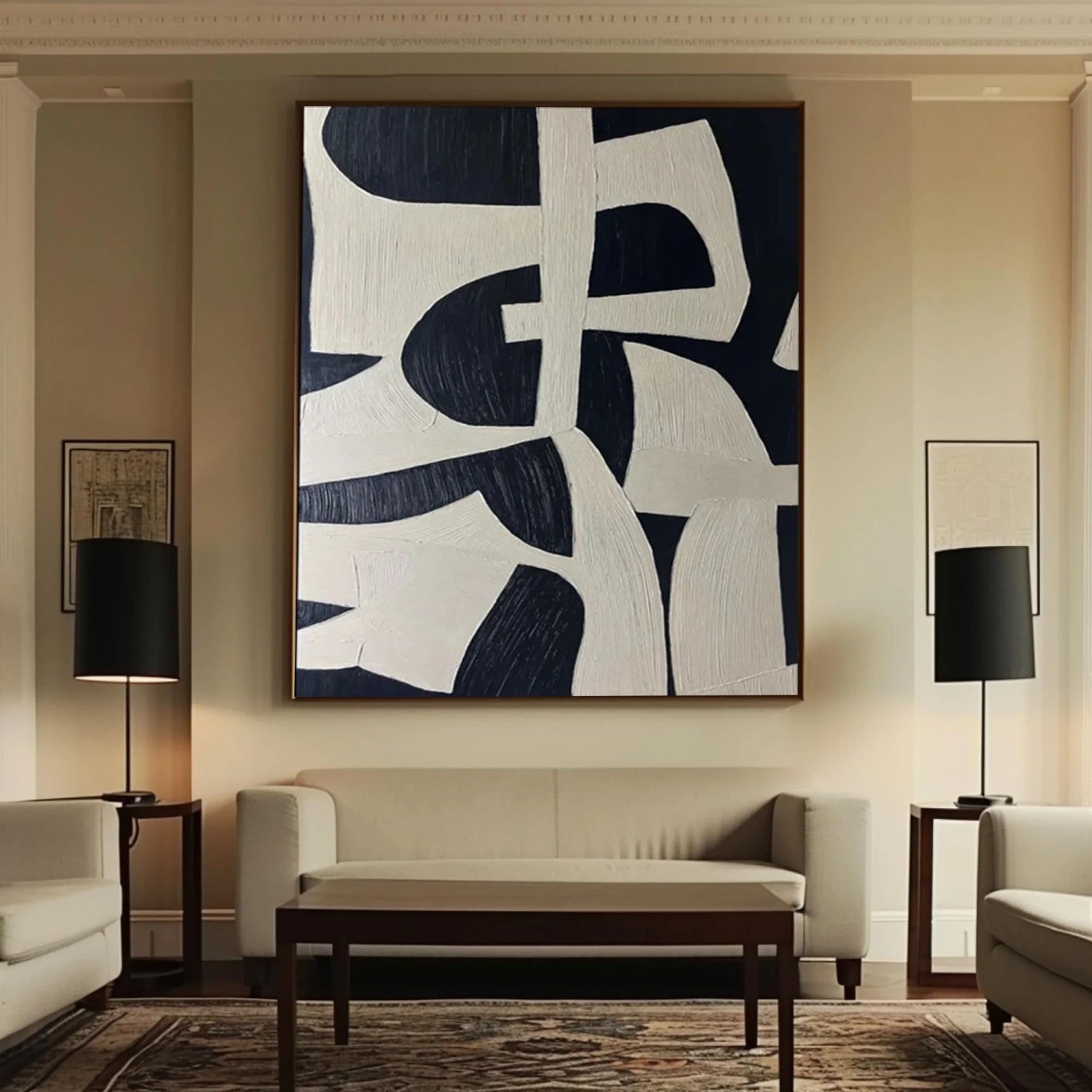 Frameless Abstract Tranquility Art Painting - Stretched Canvas Wall Decor #WS252 | Perfect for Living Room, Bedroom & Office Decor