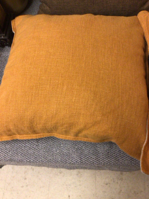 Soft Orange & Cream Throw Pillow - Decorative Cushion for Sofa, Bed, or Chair - Cozy Home Decor & Accent Pillow for Living Room, Bedroom, or Nursery