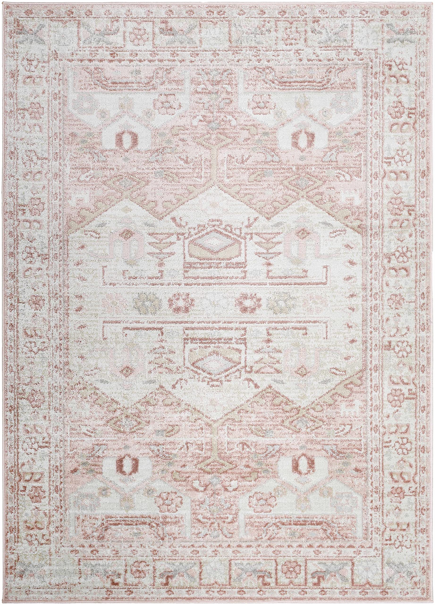 Hauteloom Kendal Traditional Beige and Gray Area Rug 7'10