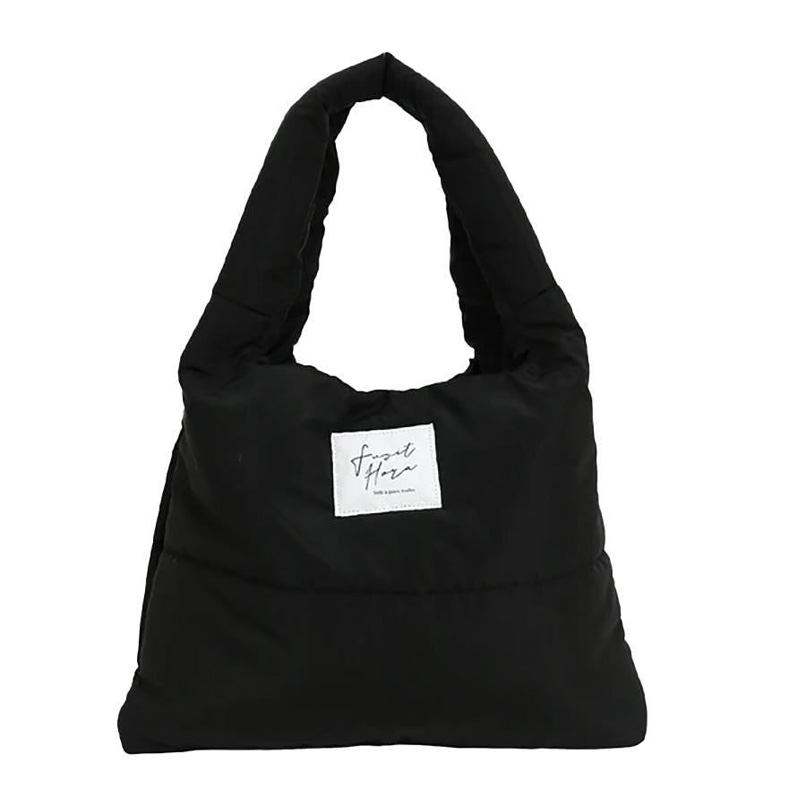 SENBADO Lightweight Puff Tote Bag 623 7142 - Stylish Black Handbag for Women (205g) | Perfect for Shopping, Beach, Work & Daily Use