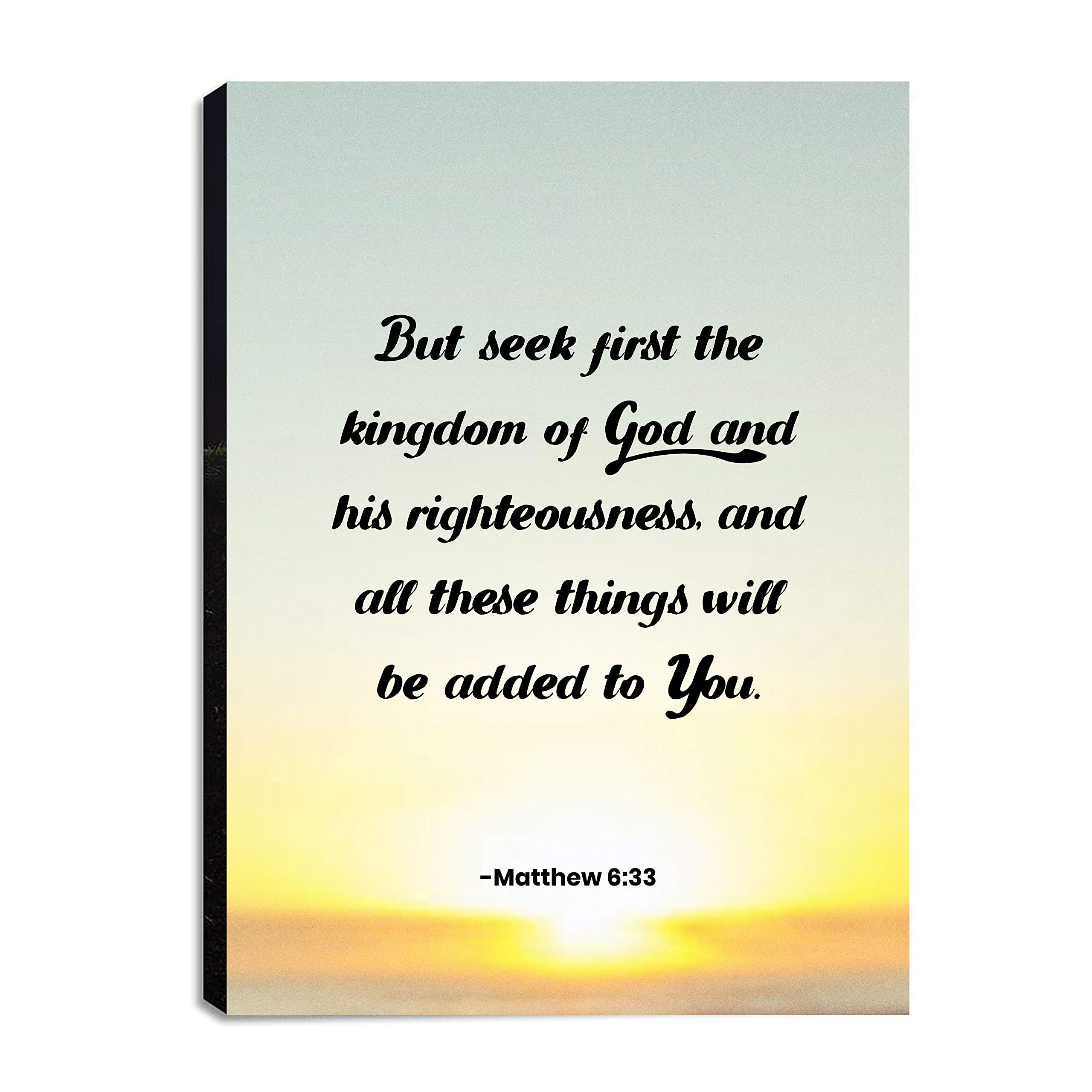 30x40in Christian Canvas Wall Art with Bible Verses & Prayers - Inspirational Scripture Home Decor for Living Room, Bedroom, Kitchen - Ready to Hang Faith-Based Wall Art for Daily Encouragement & Spiritual Uplifting