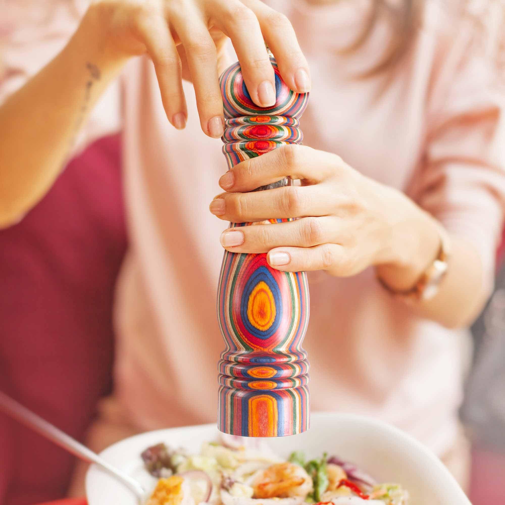 Baltique® Marrakesh Collection Premium Pepper Grinder - Adjustable Coarseness, Ceramic Mechanism - Perfect for Kitchen, Dining Table & Gourmet Cooking