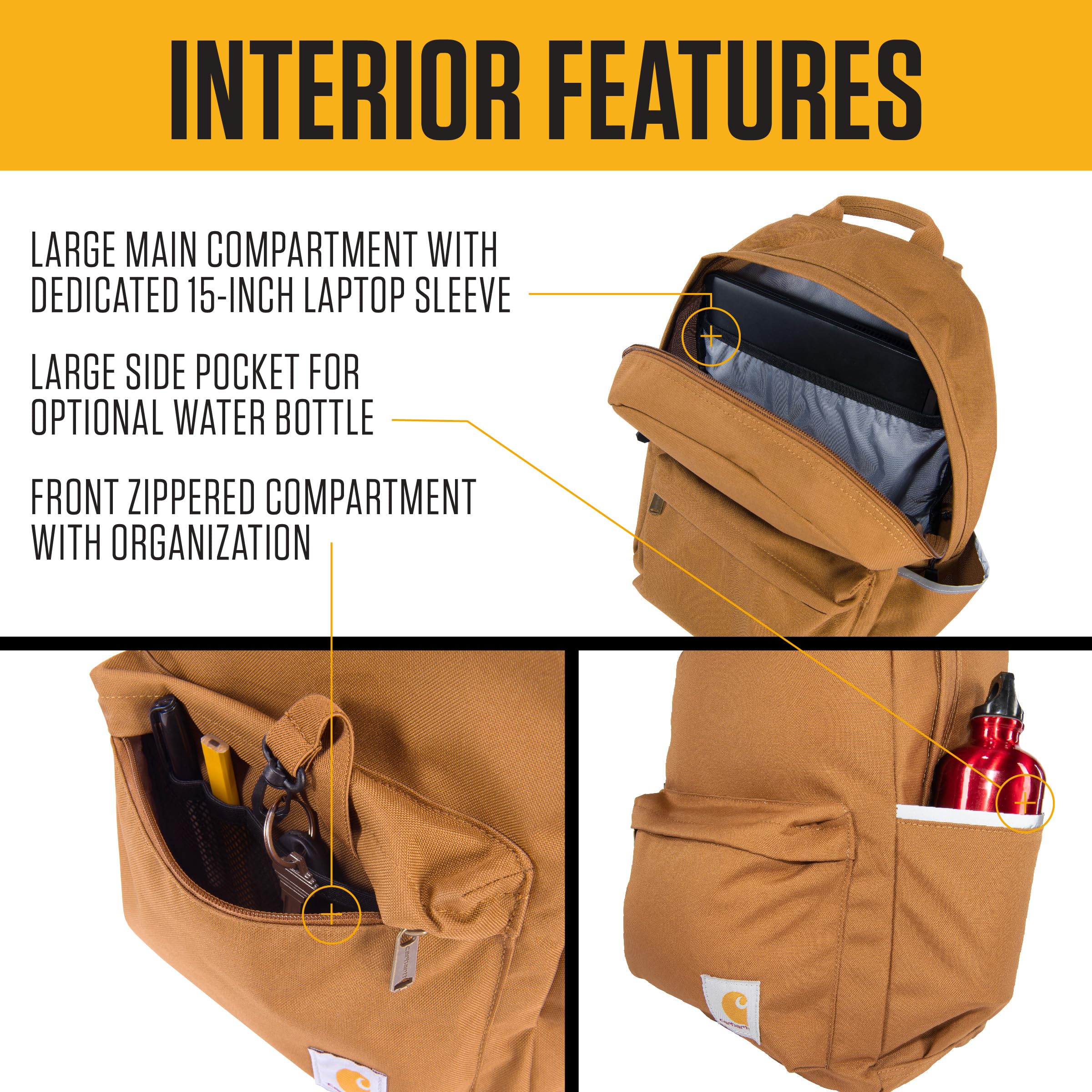 Carhartt 21L Waterproof Backpack with 15